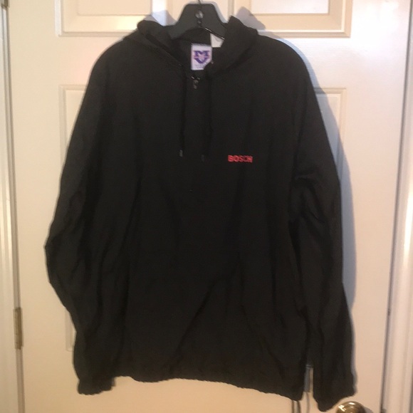 MB Sports Wind / Rain 1/4 Pullover L Bosch Logo - Picture 1 of 4